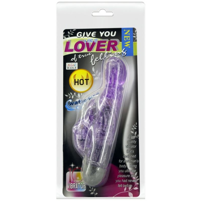 Vibratore Rabbit Punto G e Clitoride Baile — 10 Modalità, Lilla