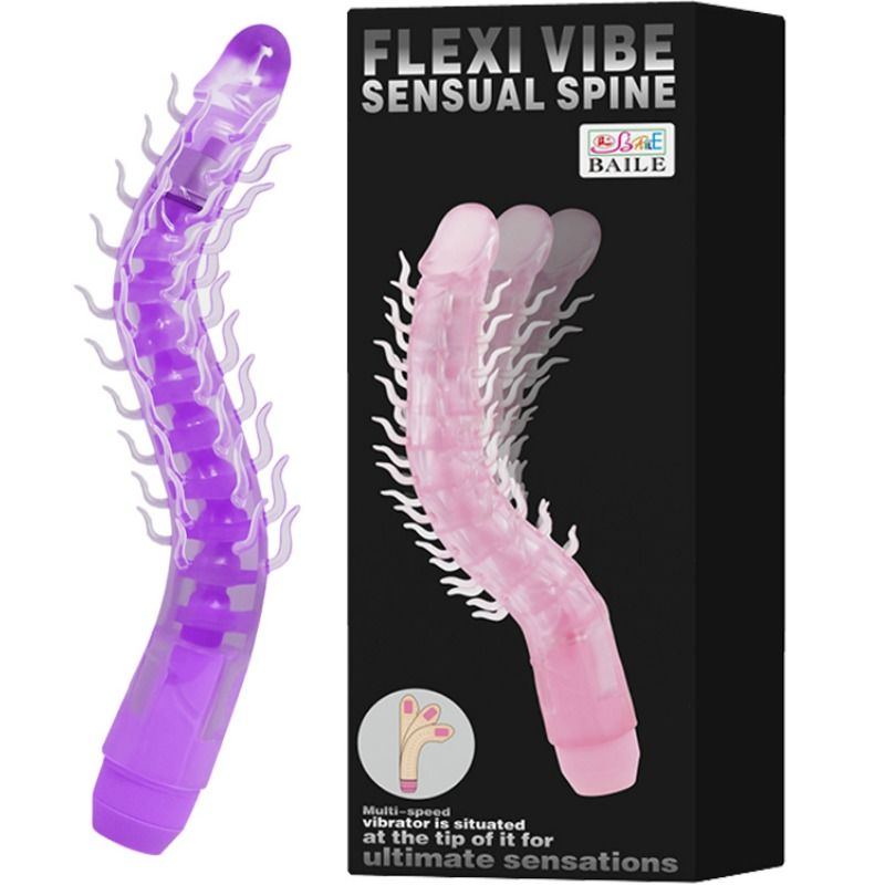 Dildo Realistico Vibrante Flessibile Baile Sensual Spine — 23.5 cm