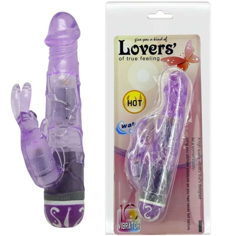 Vibratore Rabbit Multivelocità Baile — 10 Modalità, TPR, Lilla