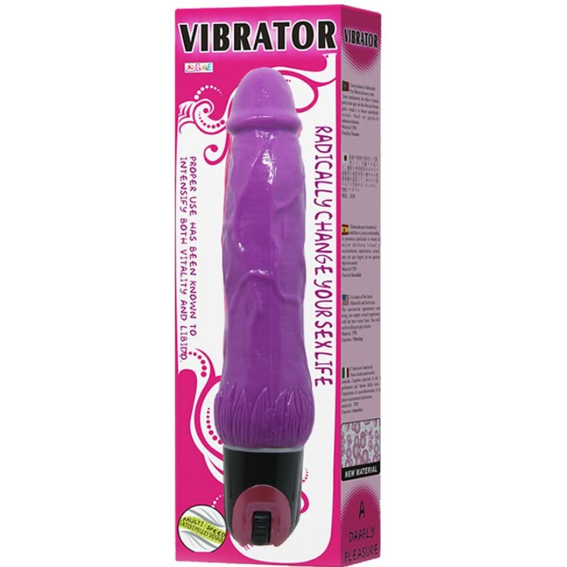 Dildo Realistico Vibrante Baile Daaply Pleasure — TPR, Rosa
