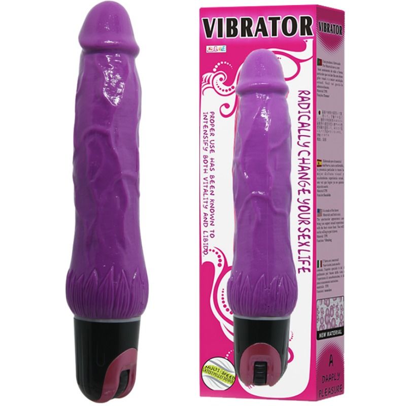 Dildo Realistico Vibrante Baile Daaply Pleasure — TPR, Rosa