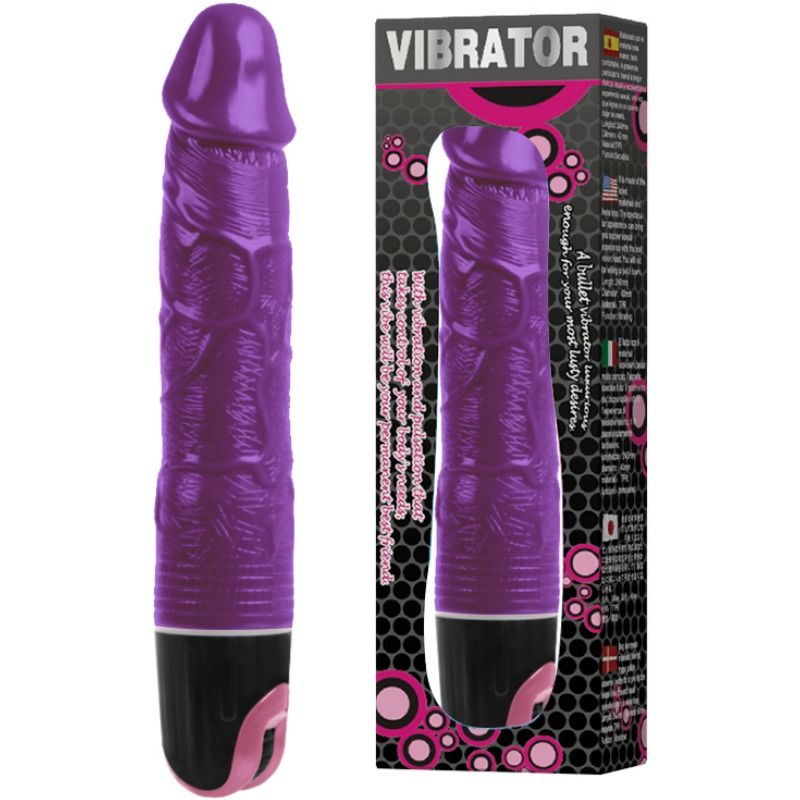 Vibratore Multivelocità Baile — TPR Flessibile, Lilla