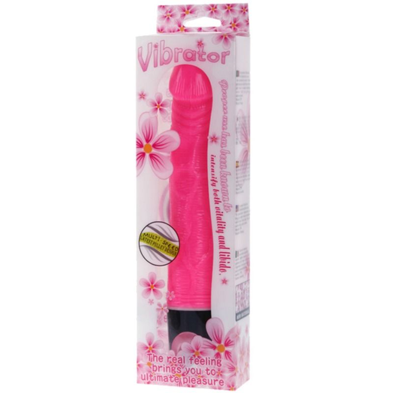 Dildo Realistico Vibrante Baile — TPR, 21.5 cm, Rosa