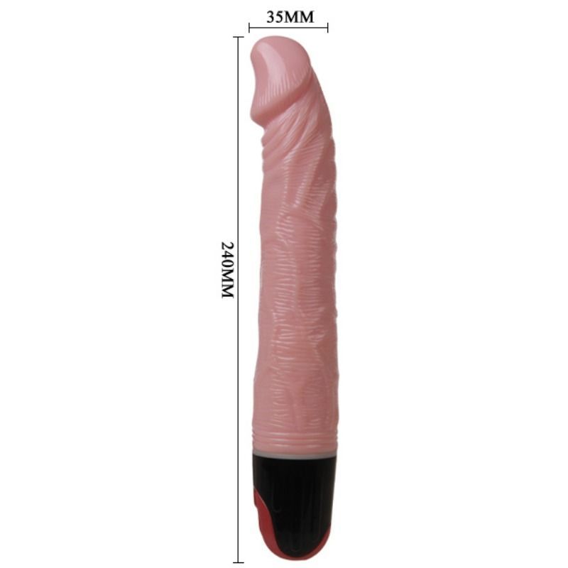 Dildo Realistico Vibrante Baile — TPR, 21.5 cm, Rosa