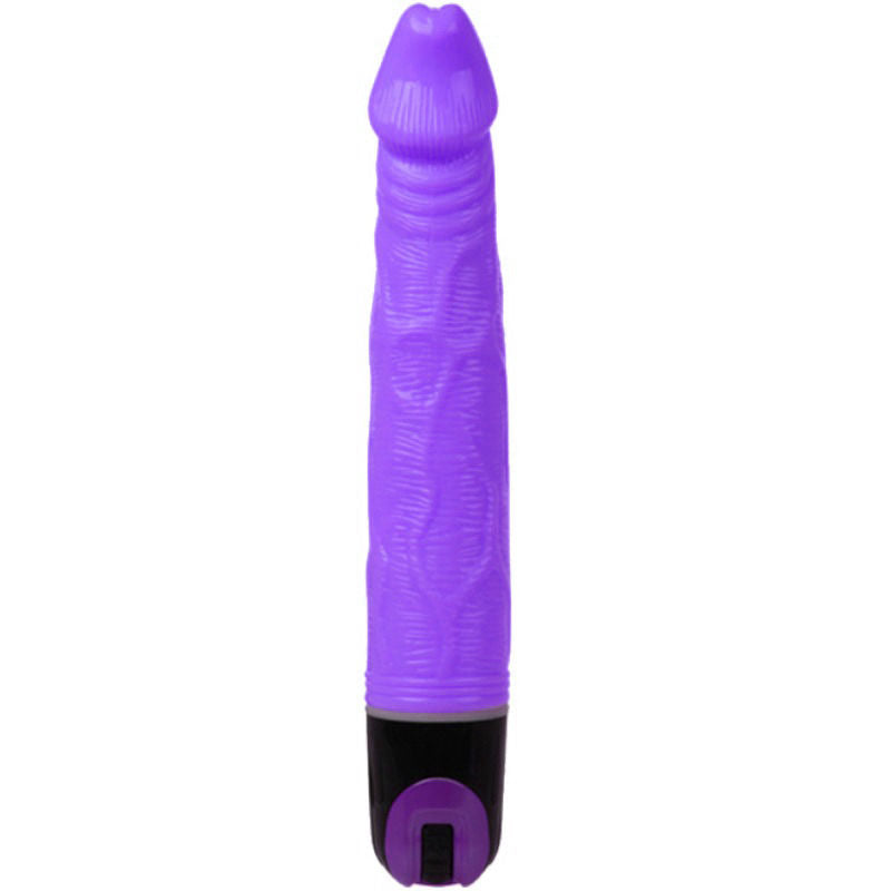 Dildo Realistico Vibrante Baile — TPR Venato, 21.5 cm Viola