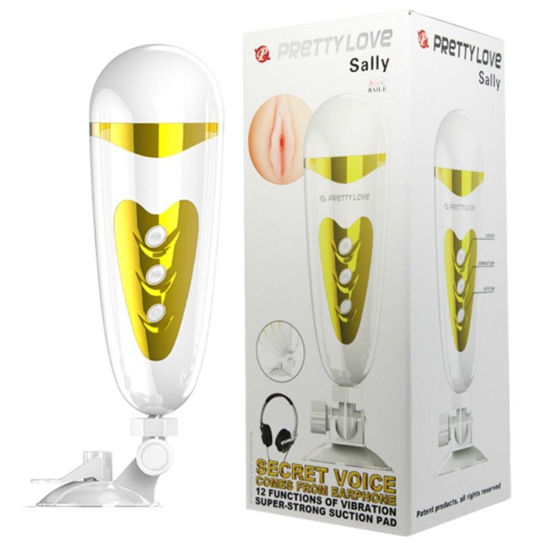 Masturbatore Maschile con Ventosa Pretty Love Sally — Realistico