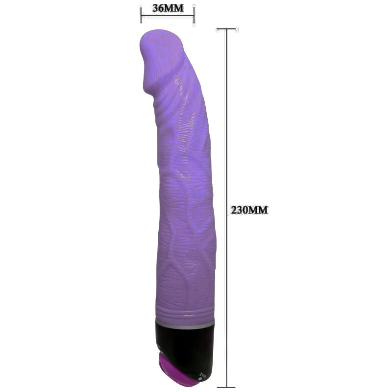 Dildo Realistico Vibrante Baile Adour Club — 23 cm, Lilla