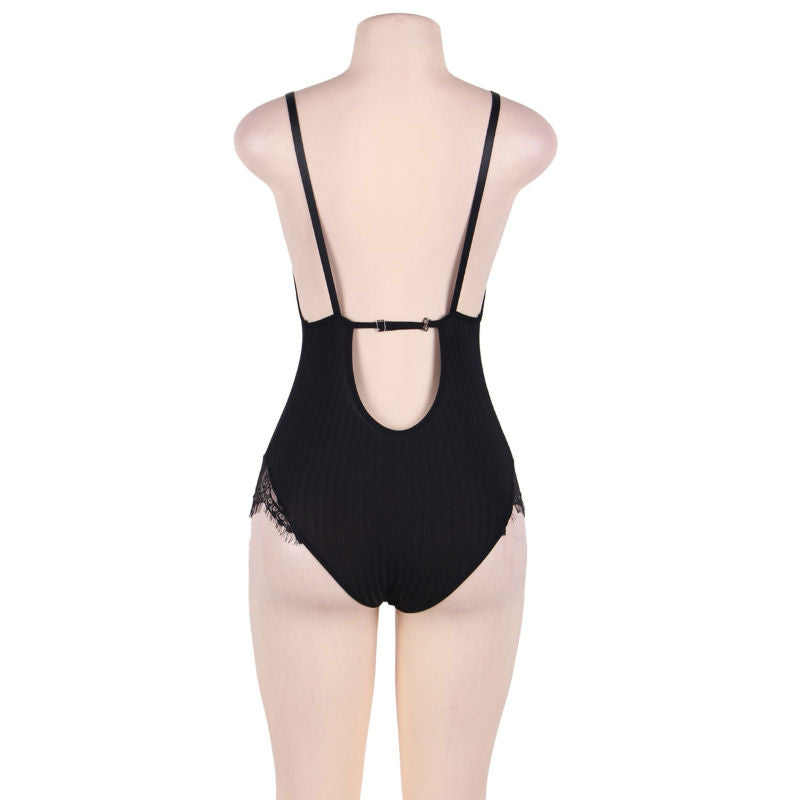 Lingerie Sexy Teddy Subblime Queen Plus — Frange Nere