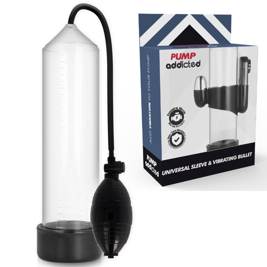 Pompa Pene Vibrante Pump Addicted RX3 — Trasparente