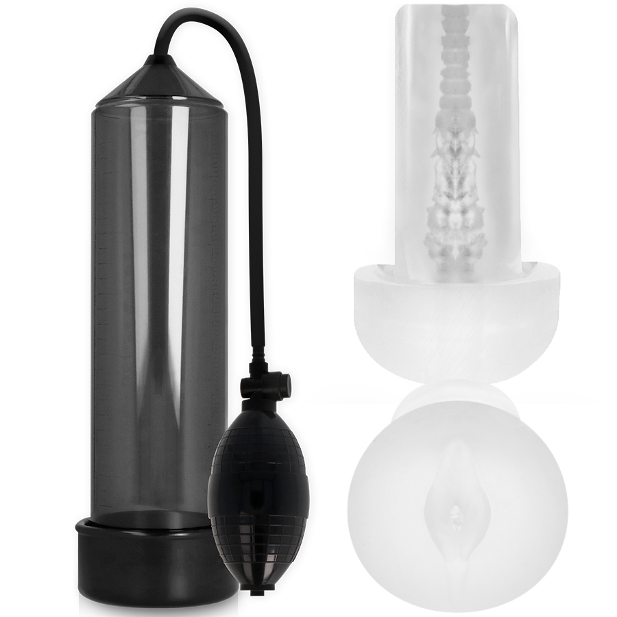 Pompa Pene con Manicotto Pump Addicted RX3 — Nero
