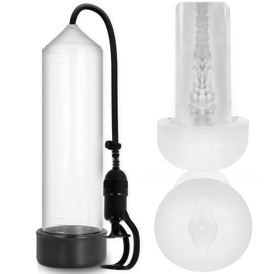 Pompa Pene con Masturbatore Pump Addicted RX5 — Trasparente