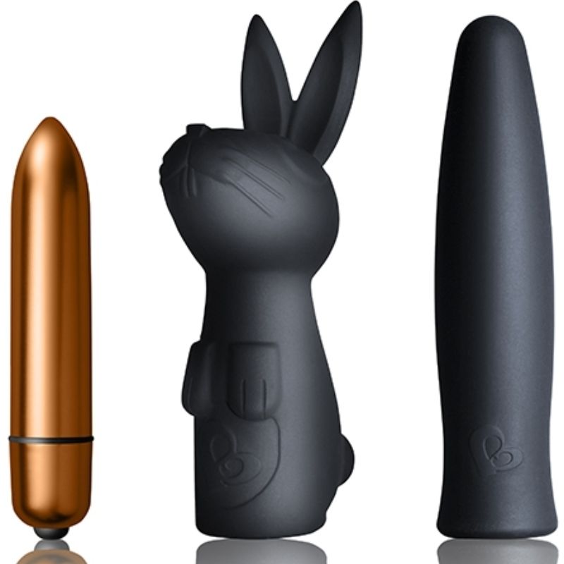 Vibratore Rabbit con Custodia Rocks-Off Dark Desire Silhouette