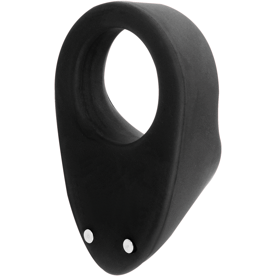 Anello Fallico Vibrante Ricaricabile Intense OTO — Silicone Nero