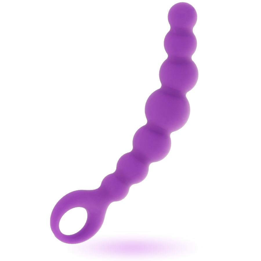 Plug Anale a Sfere Intense Anal Max — Silicone, Lilla