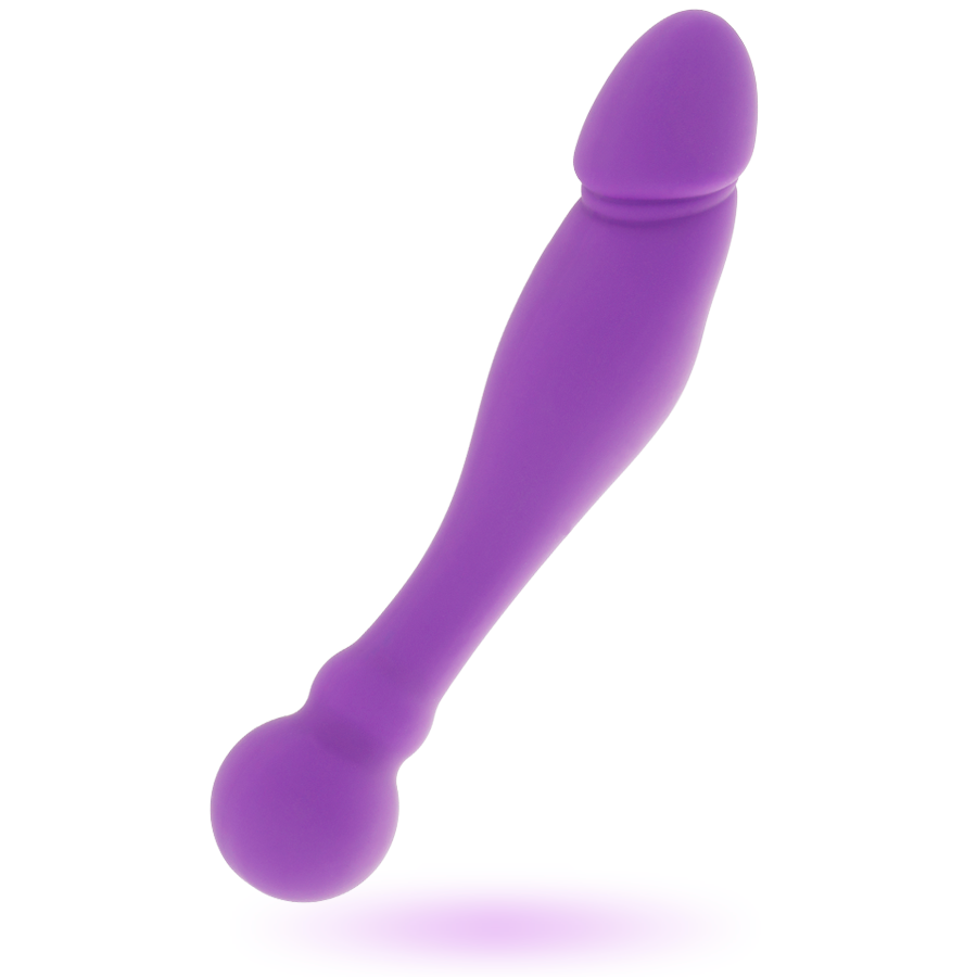 Dildo Doppio Stimolante Intense Rick Dual — Silicone, Lilla
