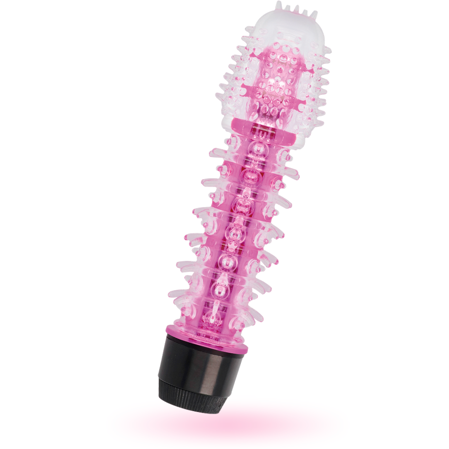 Vibratore Jelly Glossy Axel — TPE Platinum, 14 cm, Rosa