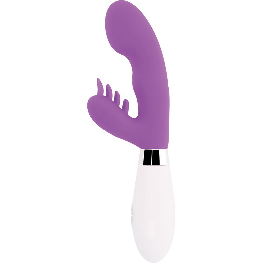 Vibratore Rabbit Glossy Elvis — Silicone, 10 Funzioni, Viola