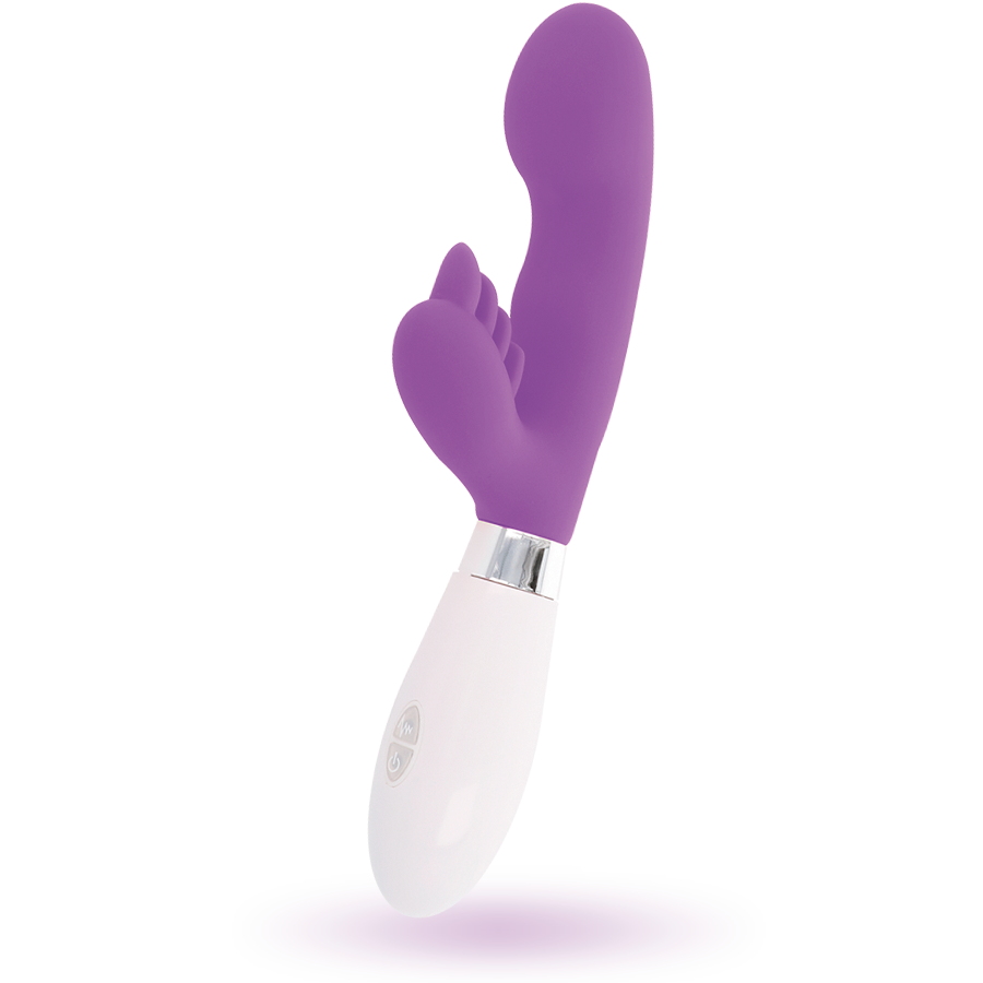 Vibratore Rabbit Glossy Elvis — Silicone, 10 Funzioni, Viola