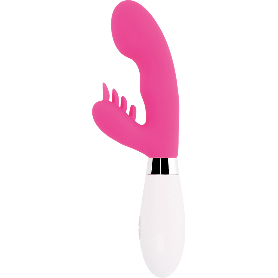 Vibratore Rabbit Bimotore Glossy Elvis — Silicone, 10 Funzioni