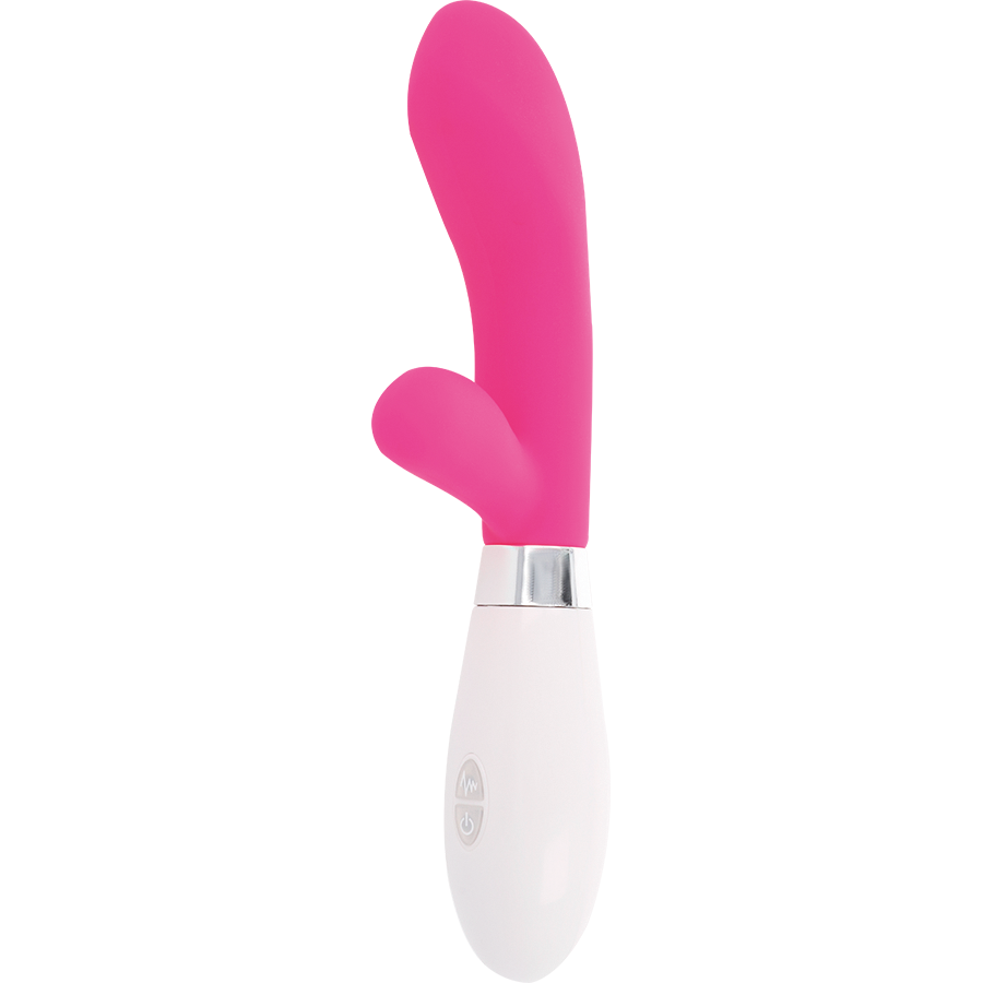 Vibratore Rabbit Glossy Jackson — Silicone, 10 Funzioni, Rosa