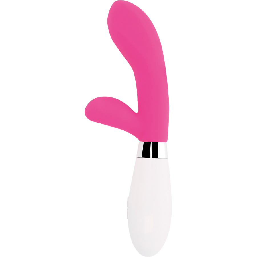 Vibratore Rabbit Glossy Jackson — Silicone, 10 Funzioni, Rosa