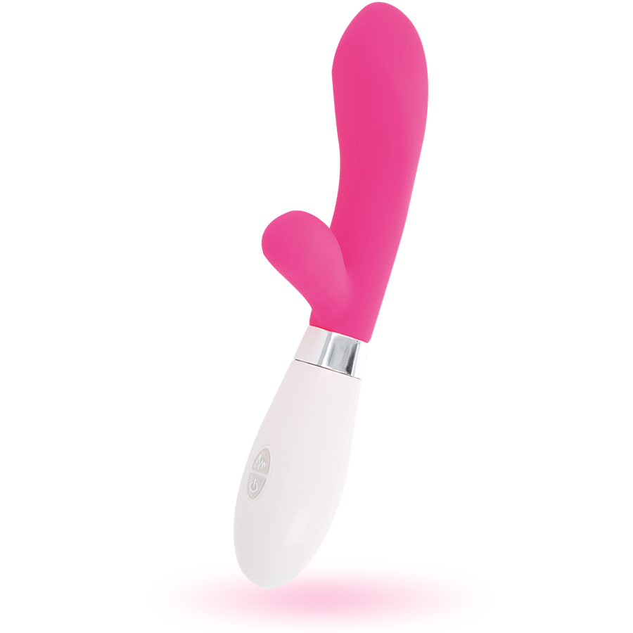 Vibratore Rabbit Glossy Jackson — Silicone, 10 Funzioni, Rosa