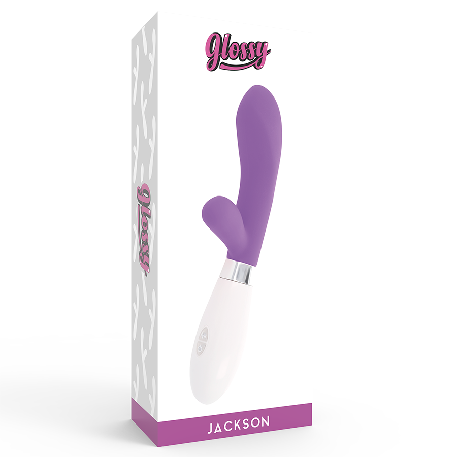 Vibratore Rabbit Glossy Jackson — Silicone, 10 Funzioni, Viola