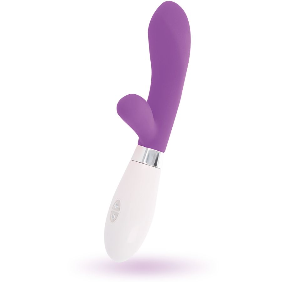Vibratore Rabbit Glossy Jackson — Silicone, 10 Funzioni, Viola