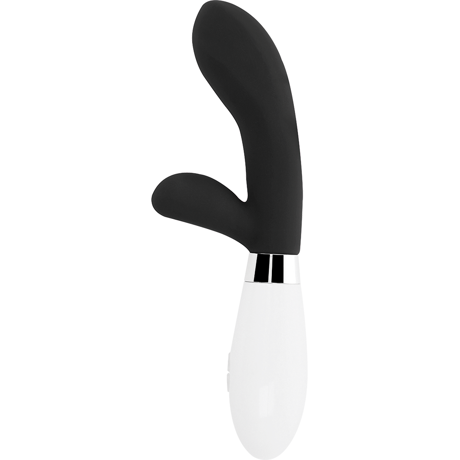 Vibratore Rabbit Glossy Jackson — Silicone, 10 Funzioni, Nero