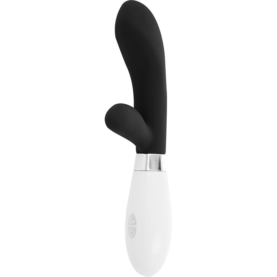 Vibratore Rabbit Glossy Jackson — Silicone, 10 Funzioni, Nero
