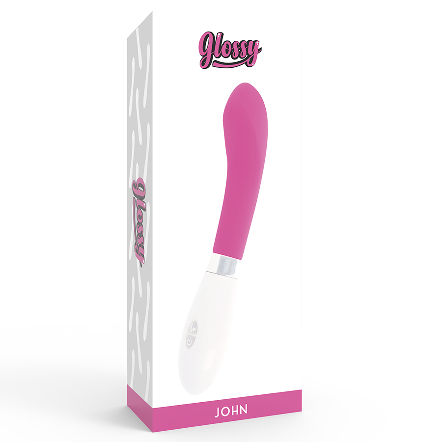 Vibratore Punto G Glossy John — 10 Funzioni, Rosa