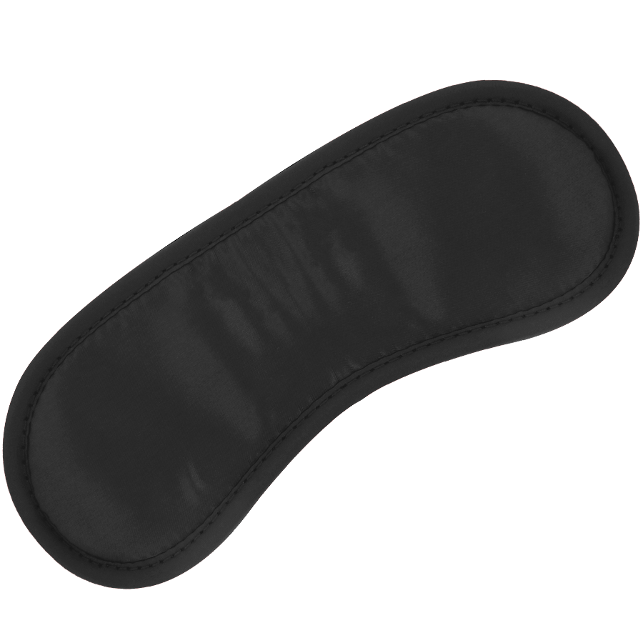 Benda per Occhi BDSM Darkness — Raso Nero, Fascia Regolabile