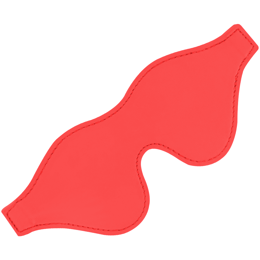 Benda per Occhi BDSM Darkness — PVC, Rossa