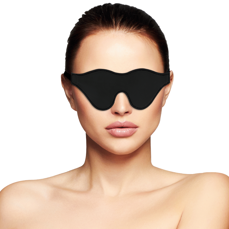 Benda per Occhi BDSM Darkness — PVC, Fascia Elastica Regolabile
