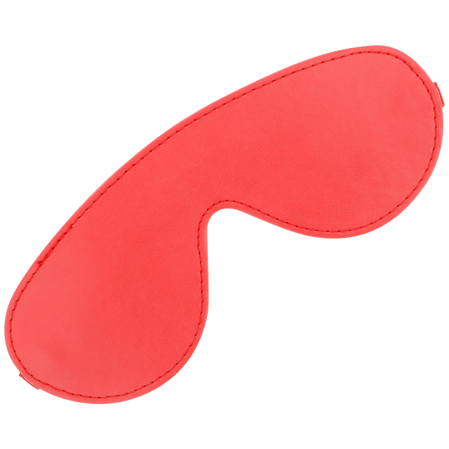 Benda per Occhi BDSM Darkness — PVC Rossa, Fascia Elastica