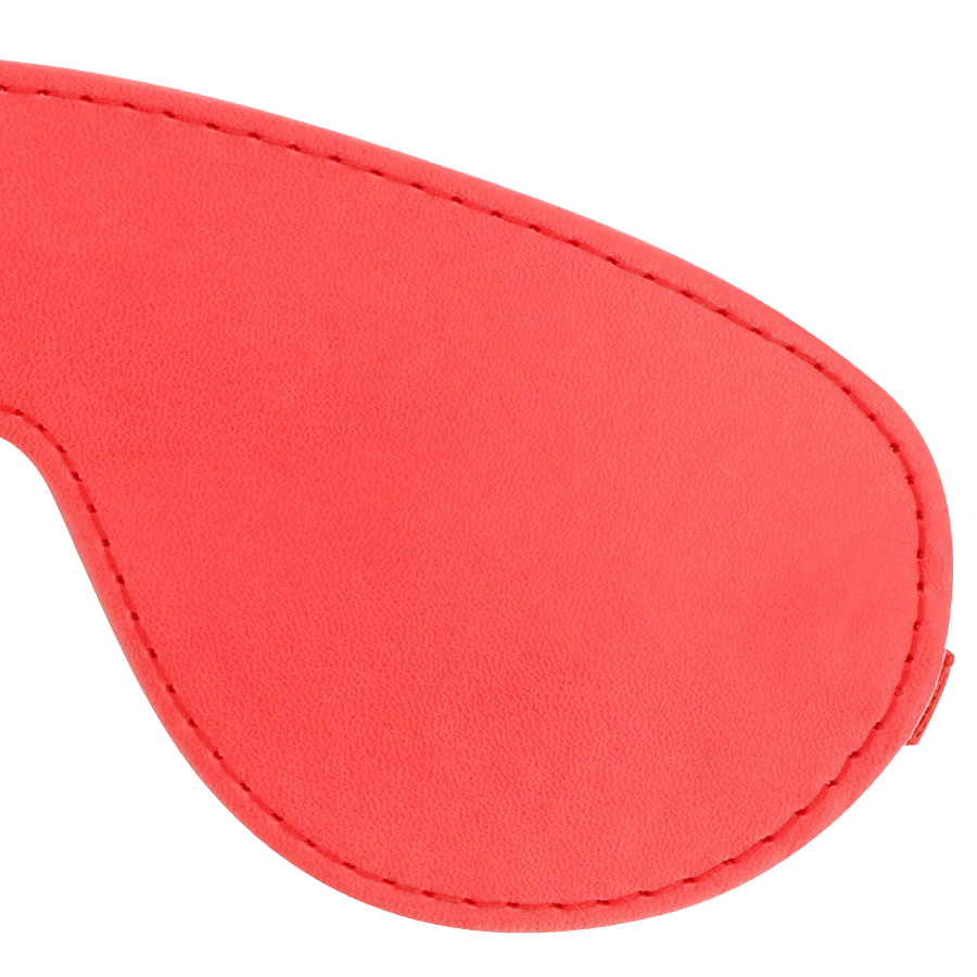 Benda per Occhi BDSM Darkness — PVC Rossa, Fascia Elastica