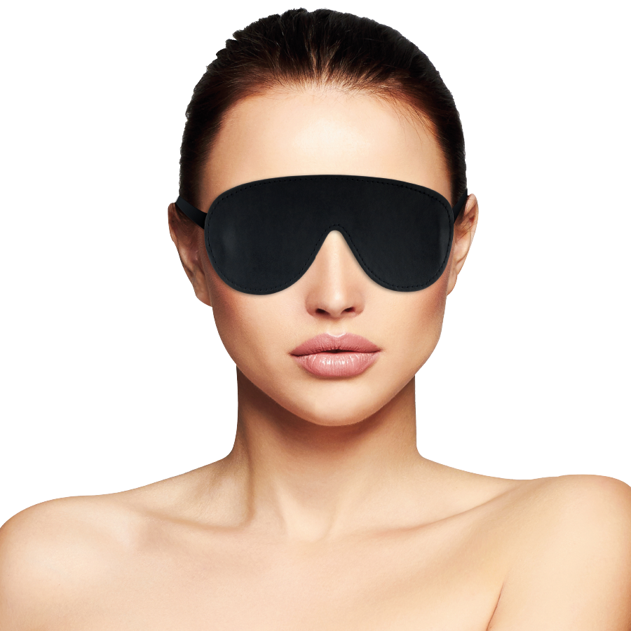 Benda per Occhi BDSM Darkness — PVC, Fascia Elastica Regolabile