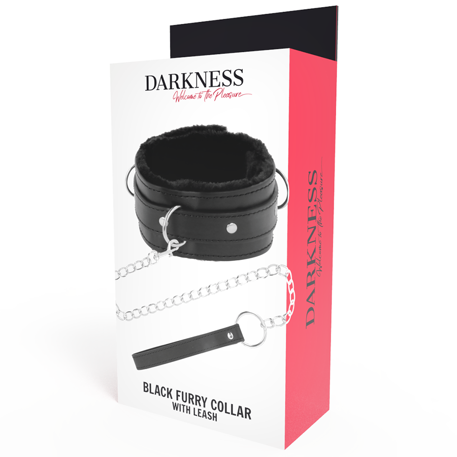 Collare BDSM Posturale Darkness — con Guinzaglio a Catena