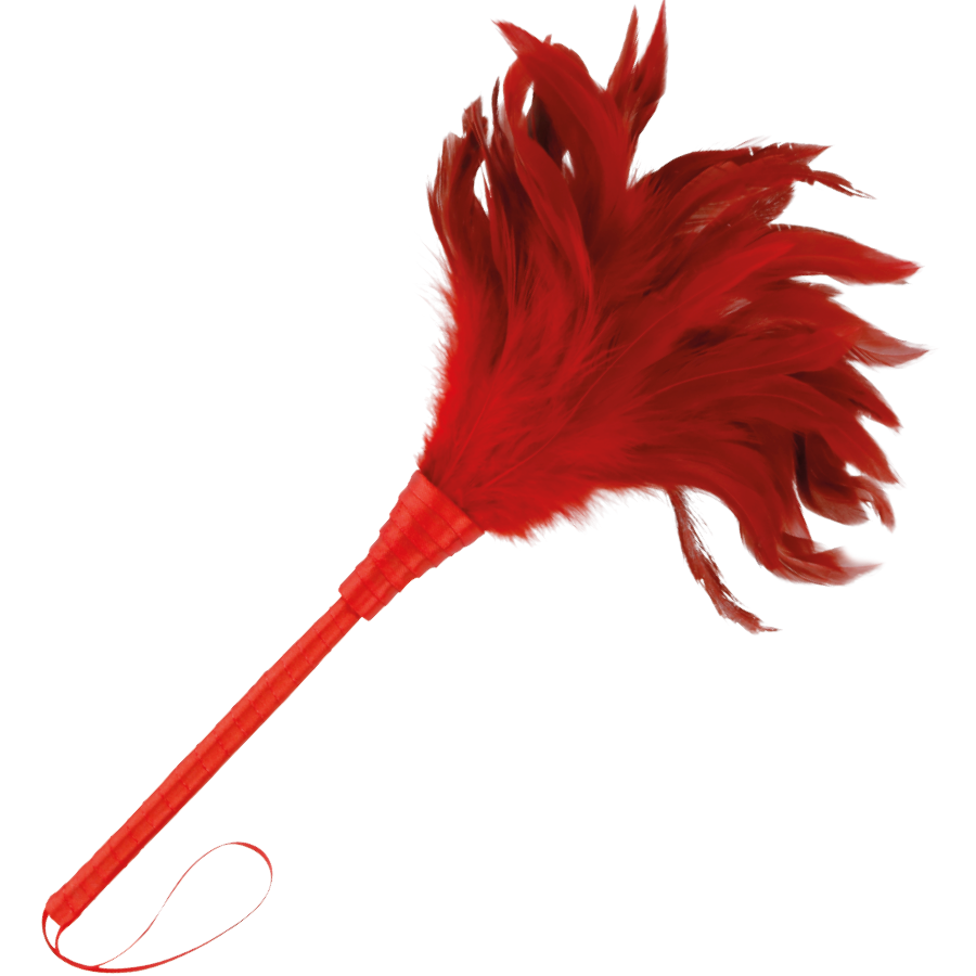Piuma Erotica per Stimolazione Darkness — 24 cm, Rossa