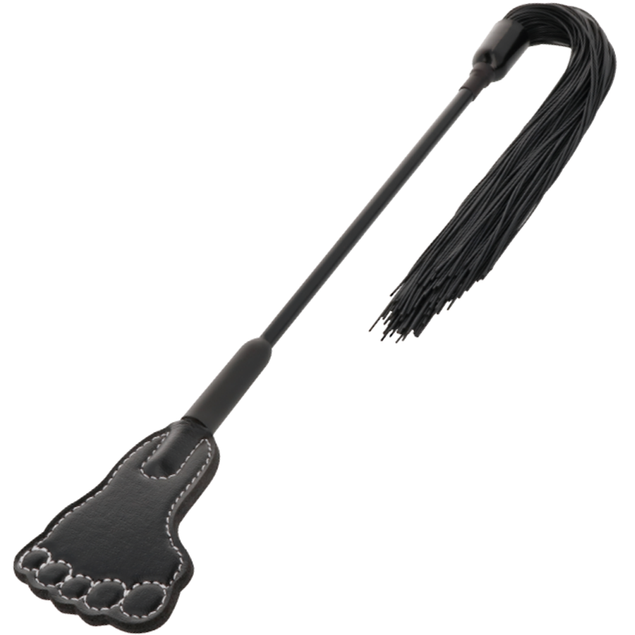 Frusta Bondage con Punta Darkness — PVC, Doppio Uso