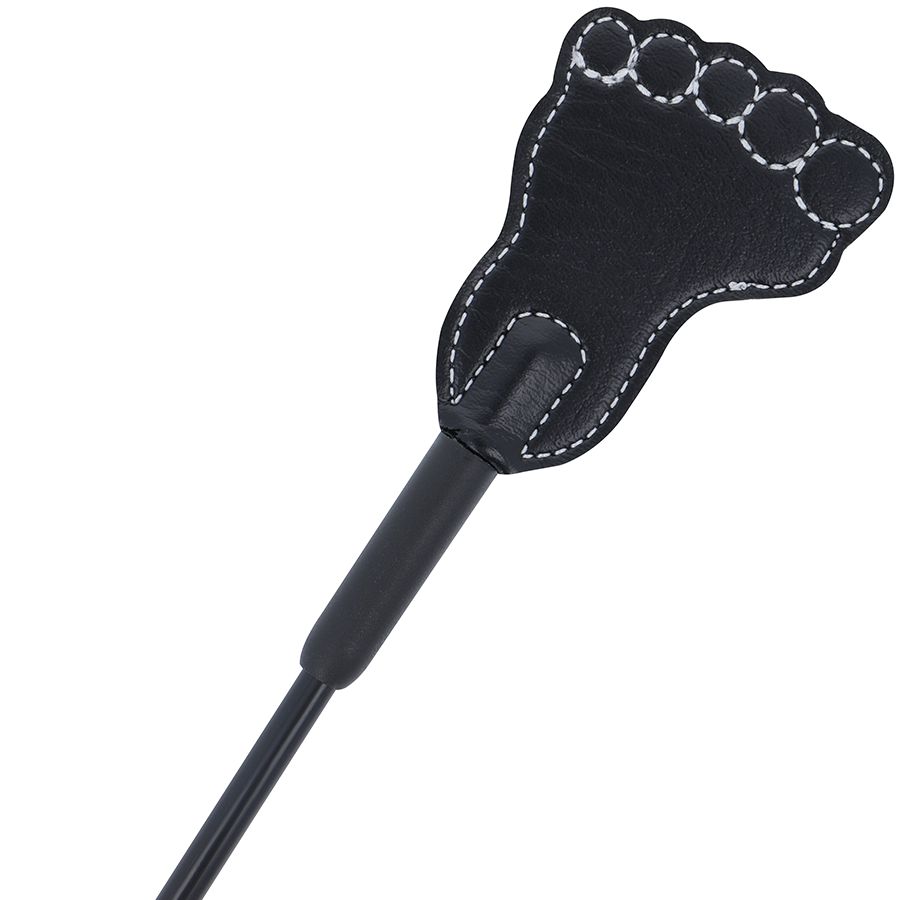 Frusta Bondage con Punta Darkness — PVC, Doppio Uso