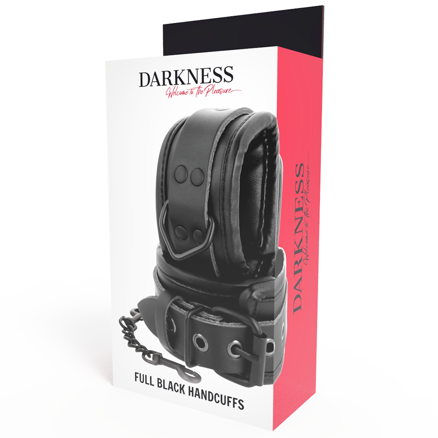 Manette BDSM Regolabili in Ecopelle Darkness — Polsi e Caviglie