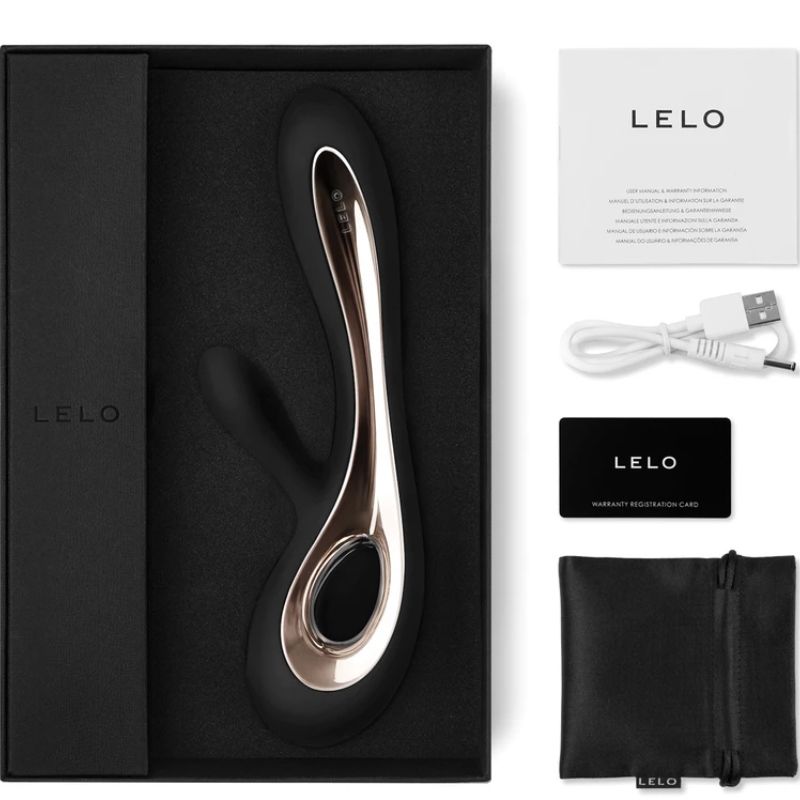 Vibratore Rabbit Lelo Soraya 2 — Silicone, Nero