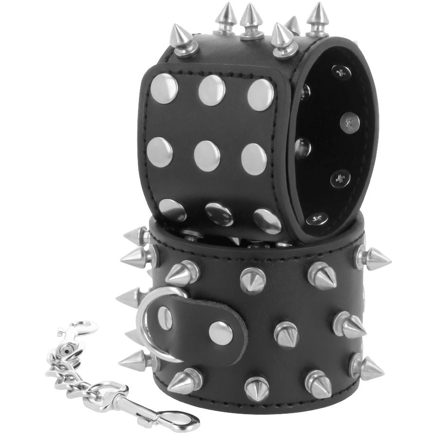 Manette BDSM con Teschi Darkness — Regolabili, Nere