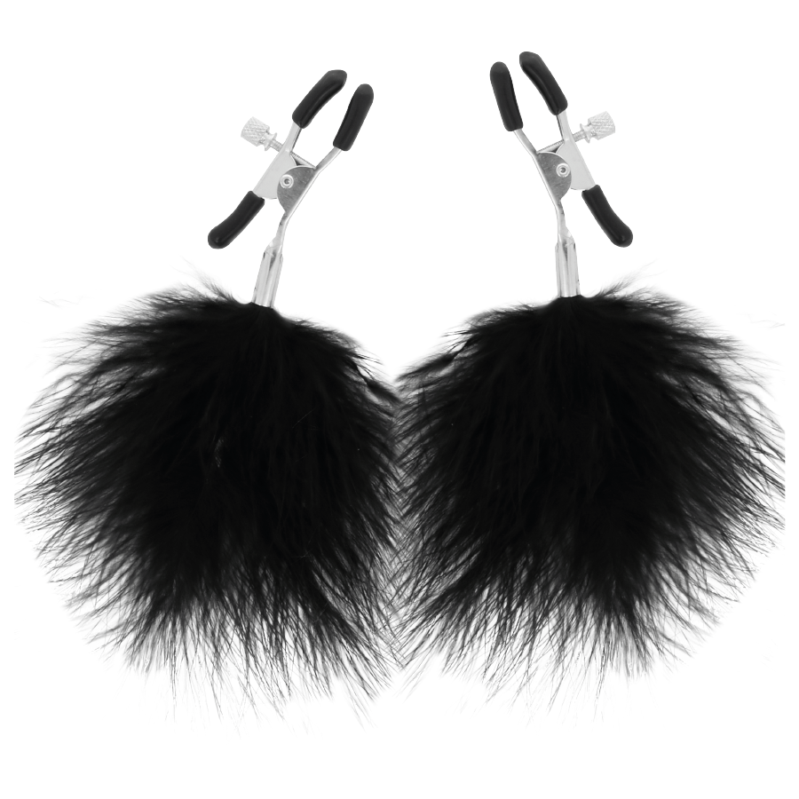 Morsetti per Capezzoli Regolabili Darkness Pom-Pom 2 — BDSM