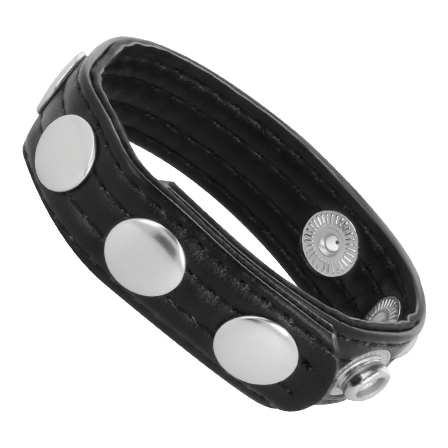 Anello Fallico Regolabile in Pelle Darkness — 5 Posizioni