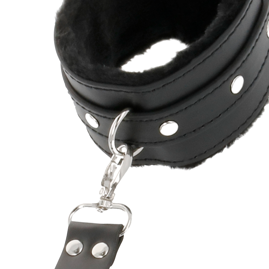 Manette BDSM in Pelle Darkness — Polsi e Caviglie, Nero