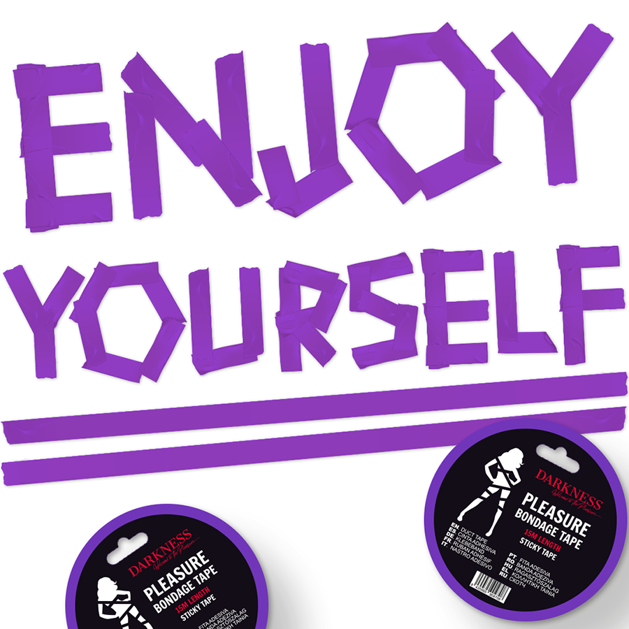 Nastro Bondage Adesivo Darkness — 15 m, Lilla