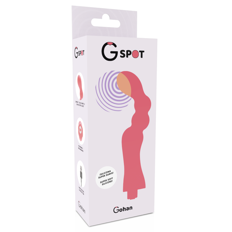 Vibratore Punto G G-Spot Gohan — Ricaricabile, Rosa Chiaro