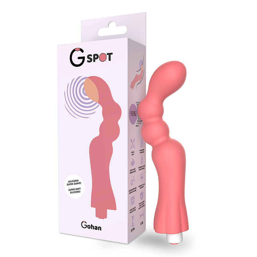 Vibratore Punto G G-Spot Gohan — Ricaricabile, Rosa Chiaro